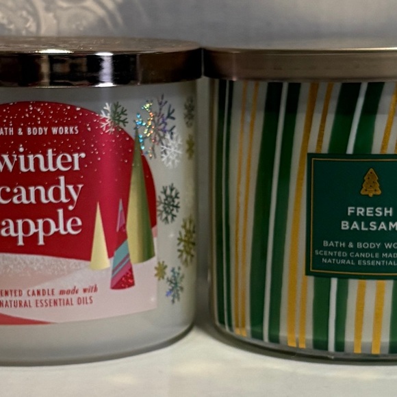 Bath & Body Works Other - 2pk Bath & Body Works Scented 3-Wick Candle Set